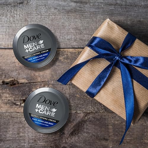 Miniatura 6 de Dove Men+Care Ultra Hydra Cream, cuidado de cara, manos y cuerpo, todo tipo de piel, paquete de 3 unidades de 5.07 onzas cada uno, tarro