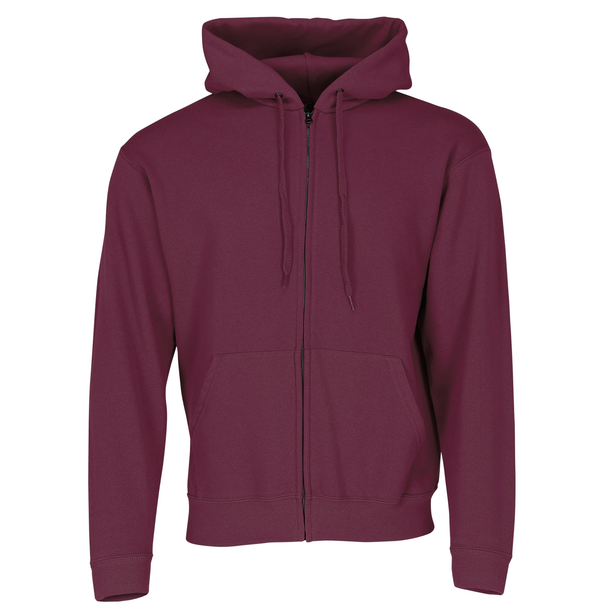 Fruit of the Loom Men's Pull-over Classic Hooded Sweat, Burgundy, XX-Large - B