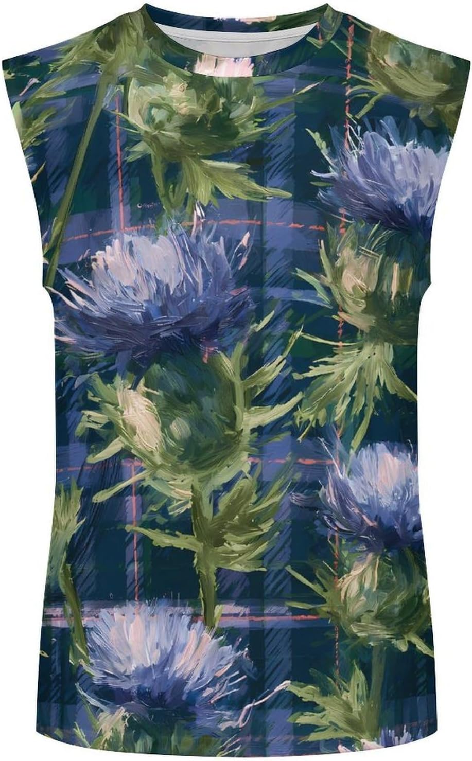 Scotch Thistle Scottish Men's Sleeveless Shirt Small