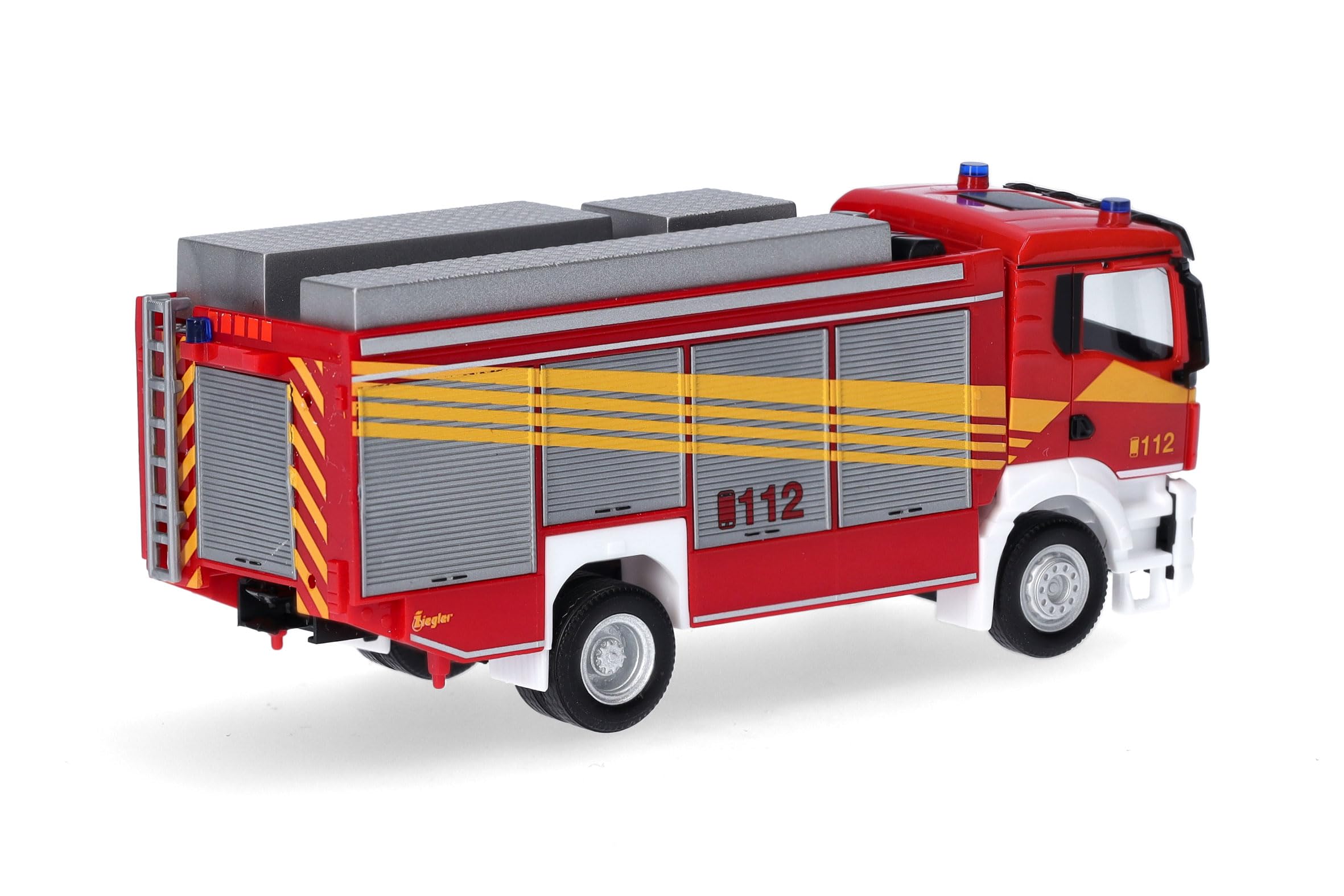 Modellismo Ferroviario - TA Models 3502 camionAPS 160 Vigili del fuoco Italiani livrea 2 - scala 1:87