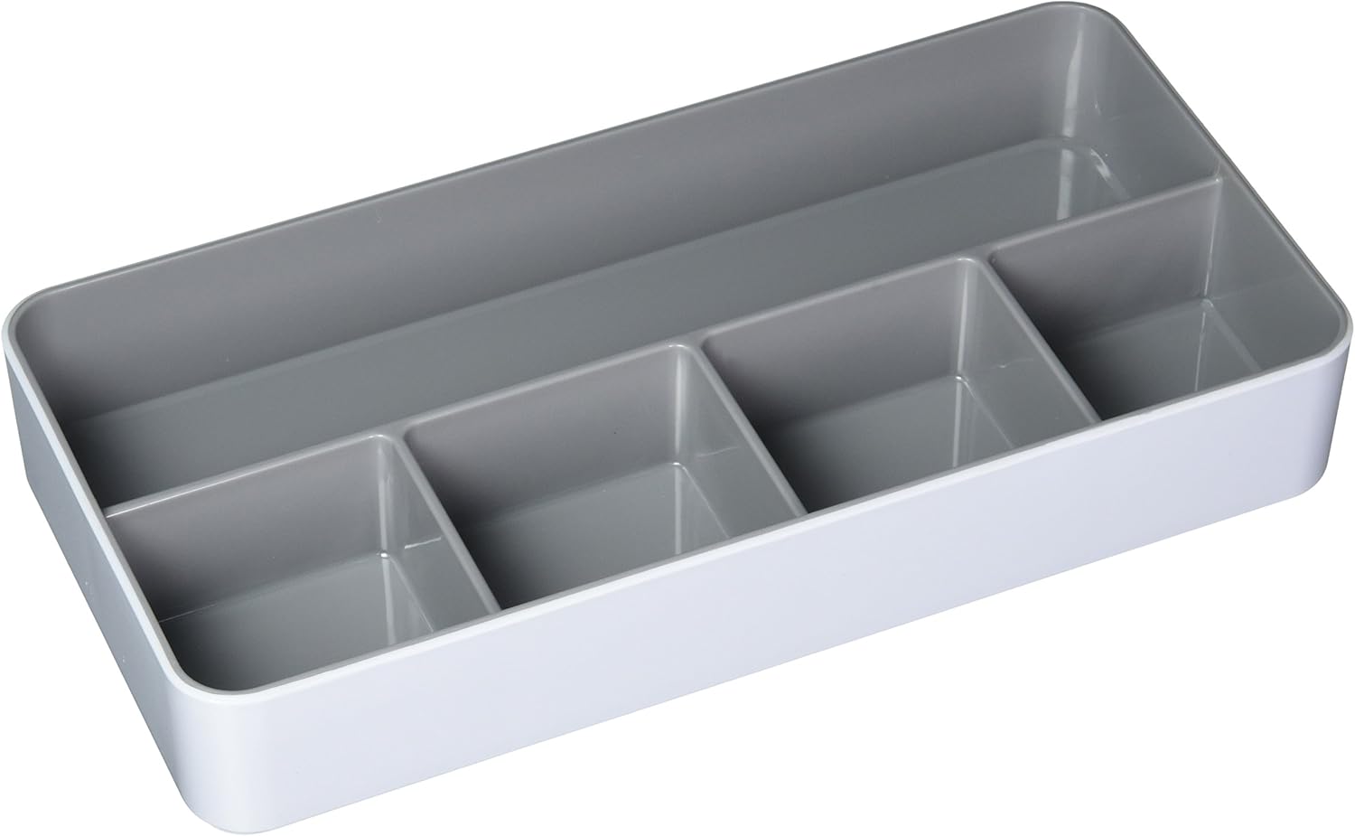 Fusion Desk Tray, White and Gray (37526)