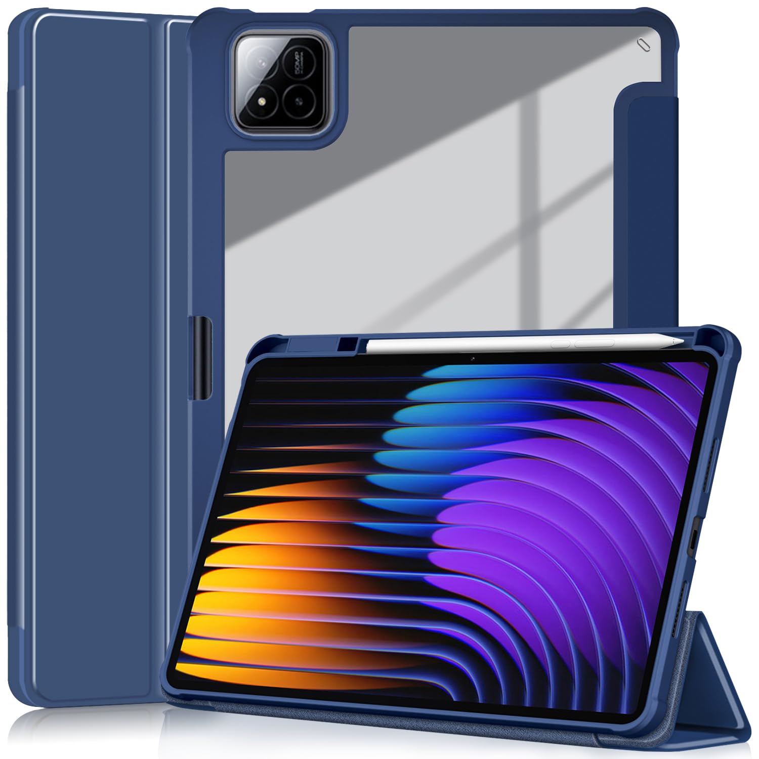 HEISHAYU Custodia per Xiaomi Pad 7/ Pad 7 Pro 11.2 Pollici 2025 Tablet, Cover Protettiva con Funzione Auto Sleep/Wake,Z-Crepuscolo
