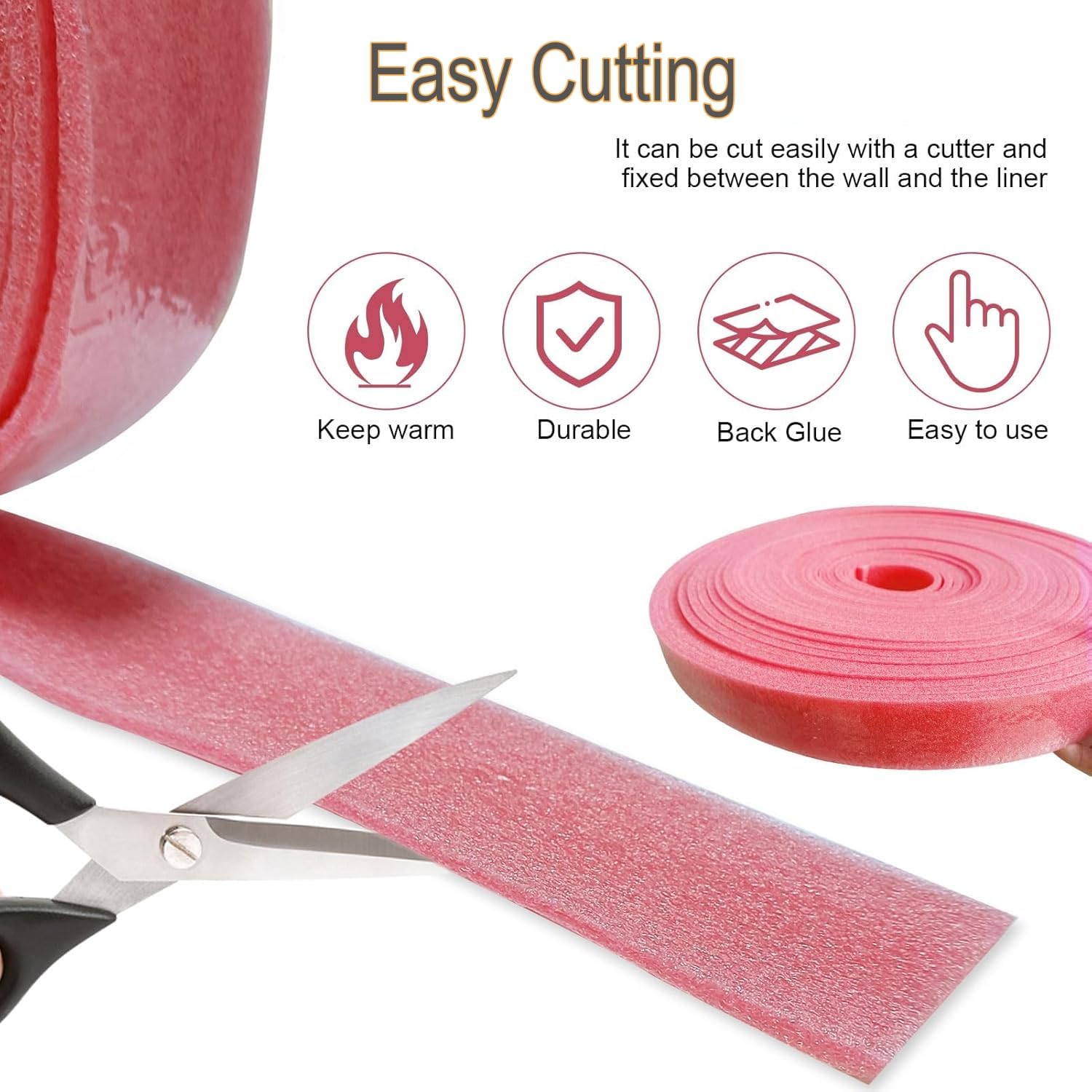 Edge Insulation Strip, 50 Mm X 5 Mm X 10 M, Self-Adhesive - View #2