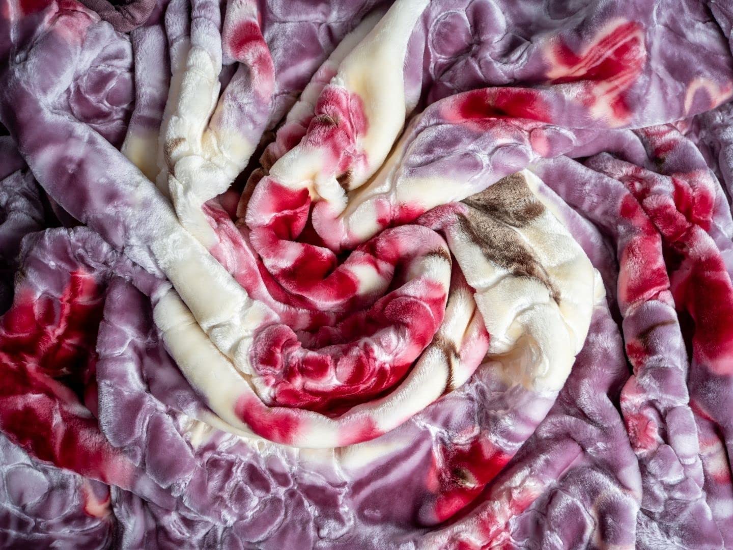 Signature Microfiber Comfy Gold Super Soft 2 Ply King Size Double Bed Luxury Winter Blanket 5kg for Heavy Winter (Crimson Velvet)