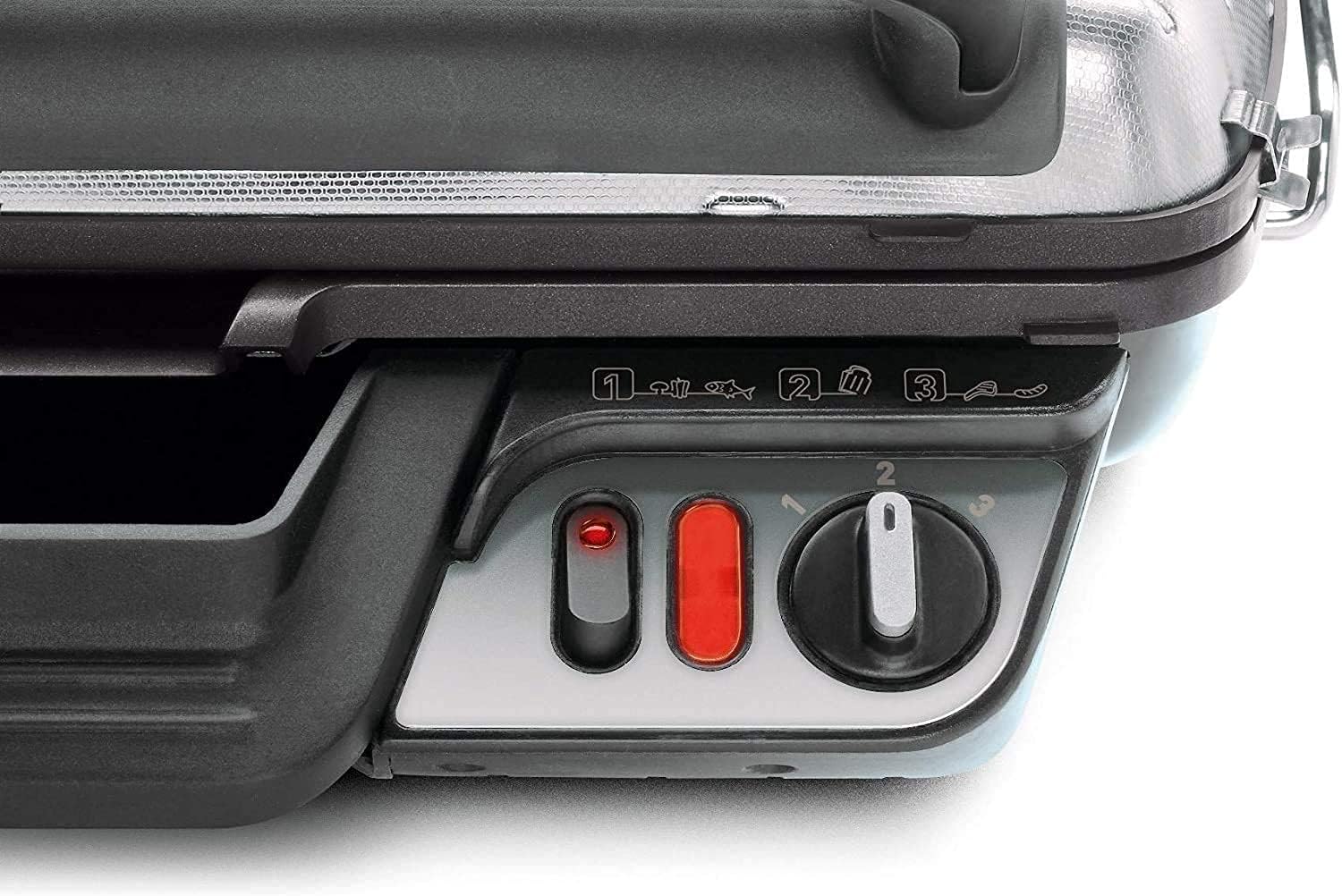 Tefal Griglia a contatto 3 in 1 con funzione di copertura e vassoio di raccolta, doppia superficie di cottura, apribile come barbecue da tavolo/barbecue, termostato regolabile, rivestimento Tefal Griglia a contatto 3 in 1 con funzione di copertura e vassoio di raccolta, doppia superficie di cottura, apribile come barbecue da tavolo/barbecue, termostato regolabile, rivestimento