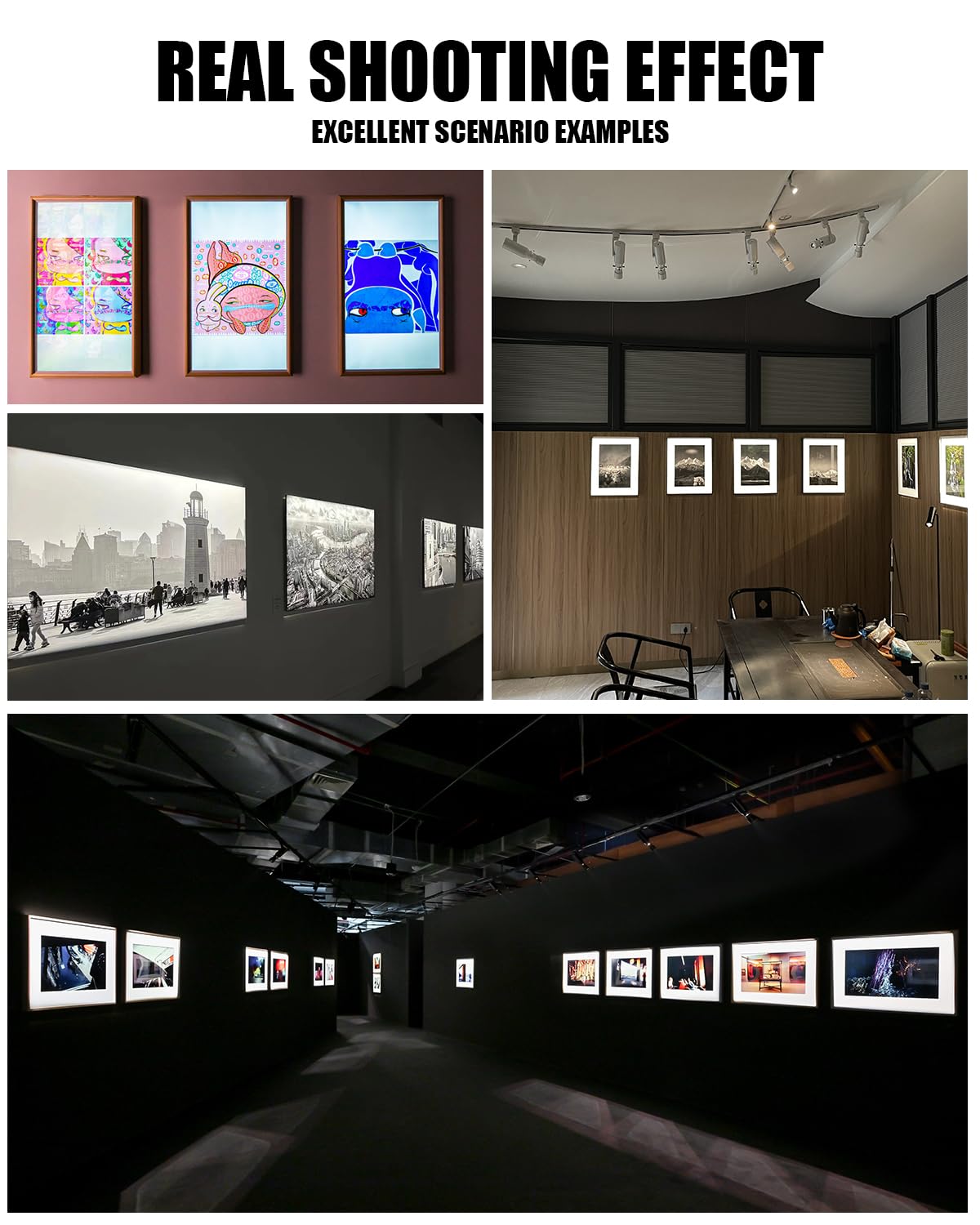 Foco de techo LED regulable, 18W luz de forma de apertura ajustable, montado en el techo Direccional Spot Light para Museo de Arte Galería de Exposiciones de Arte 2700k