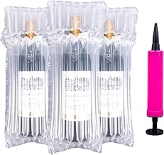11pcs Wine Bottle Protectors, Inflatable Column Packaging Air Bags, Reusable for Luggage, Airplane, Travel, Transport Inflatable Bags, with Free Pump