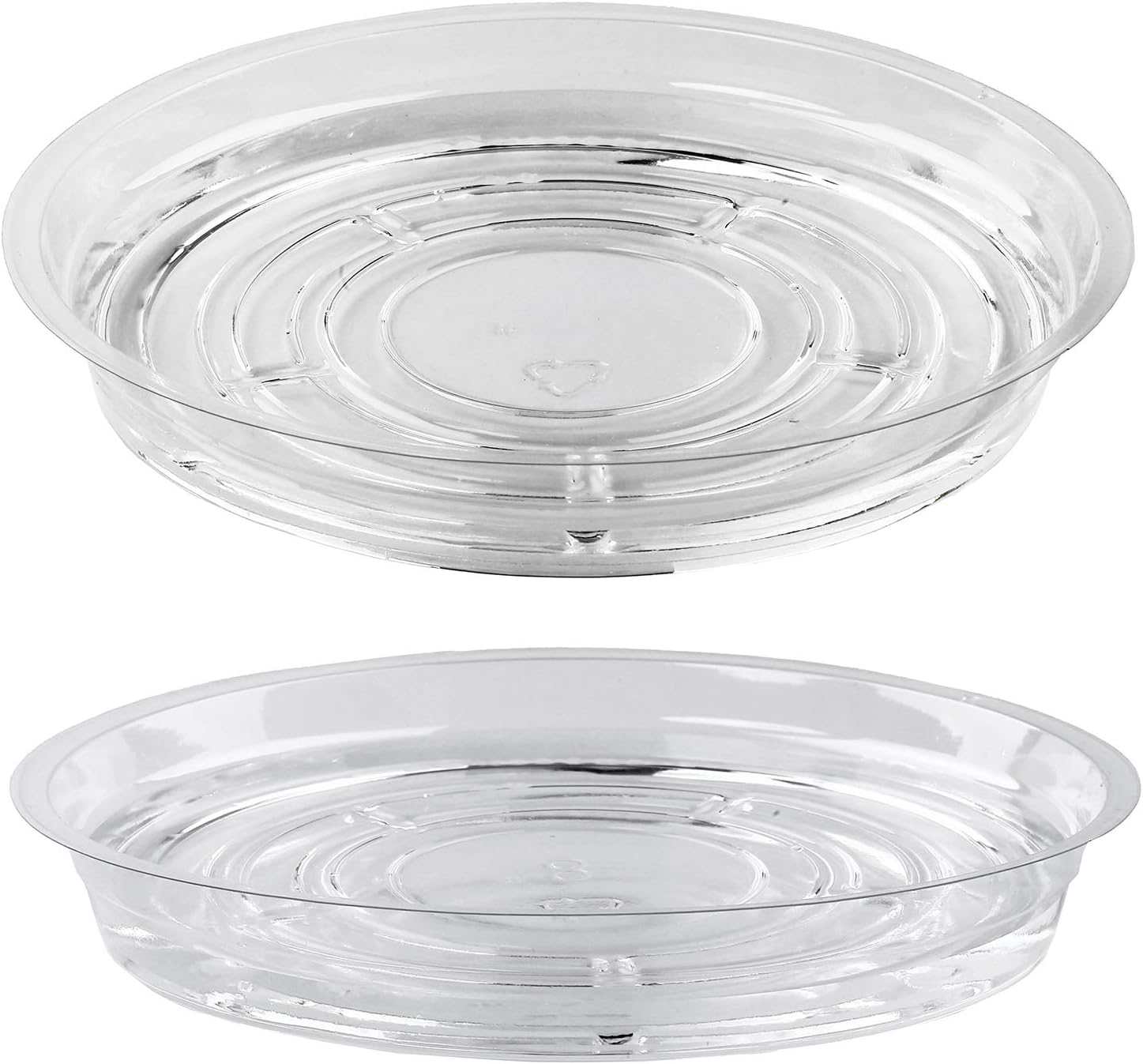 UltraOutlet 20 Pack 6 Inches Clear Plastic Plant Saucer Drip Trays Small Plant Plate Dish for Indoor Flower Pots and Planters, Bulk : Patio, Lawn & Garden