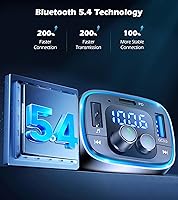 Vista 5 de LIHAN USB C Bluetooth 5.4 Car Adapter, Wireless Upgrade Audio System for Non-Bluetooth Vehicles, FM Radio Transmitter, 48W Fast Charging, Stable