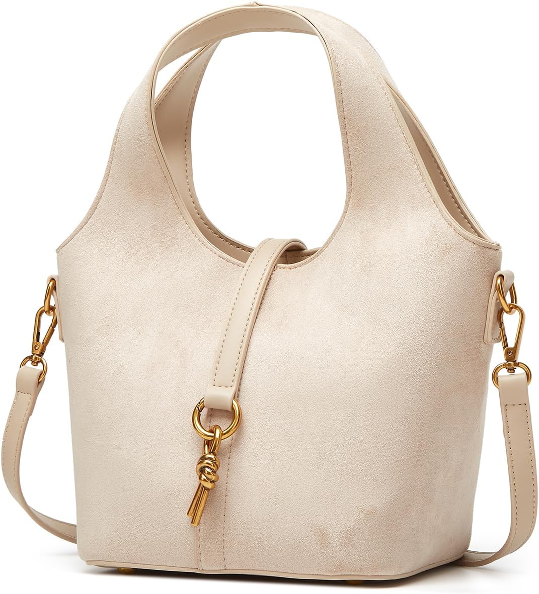 Women Bucket Bag PU Leather Hobo Bag Fashion Shoulder Crossbody Vintage Tote Small Handabg Purse