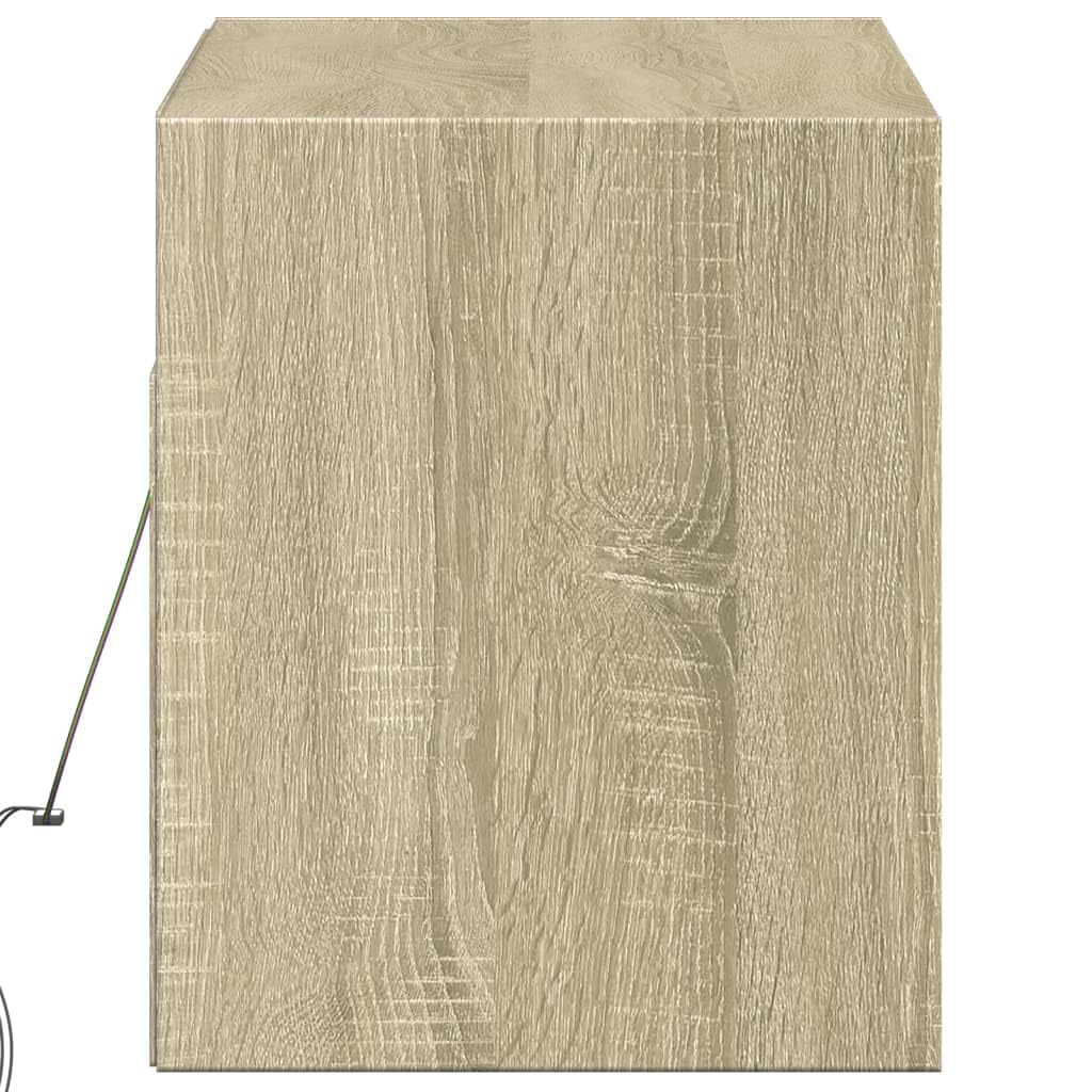 Wisząca z oświetleniem LED dąb sonoma 100x31x35 cm