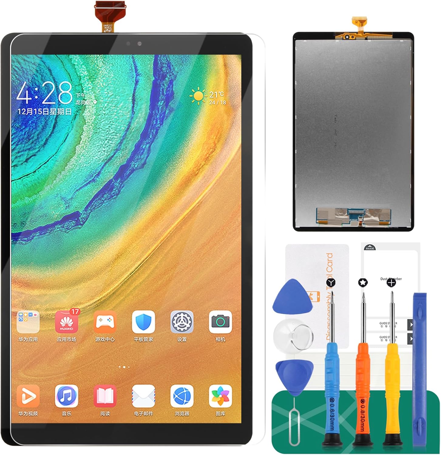 for Samsung Galaxy Tab A2 Screen Replacement for Samsung Tab A2 LCD Digitizer Repair Kits for Samsung SM-T590 SM-T595 Display Touch Screen Replacement Assembly Parts