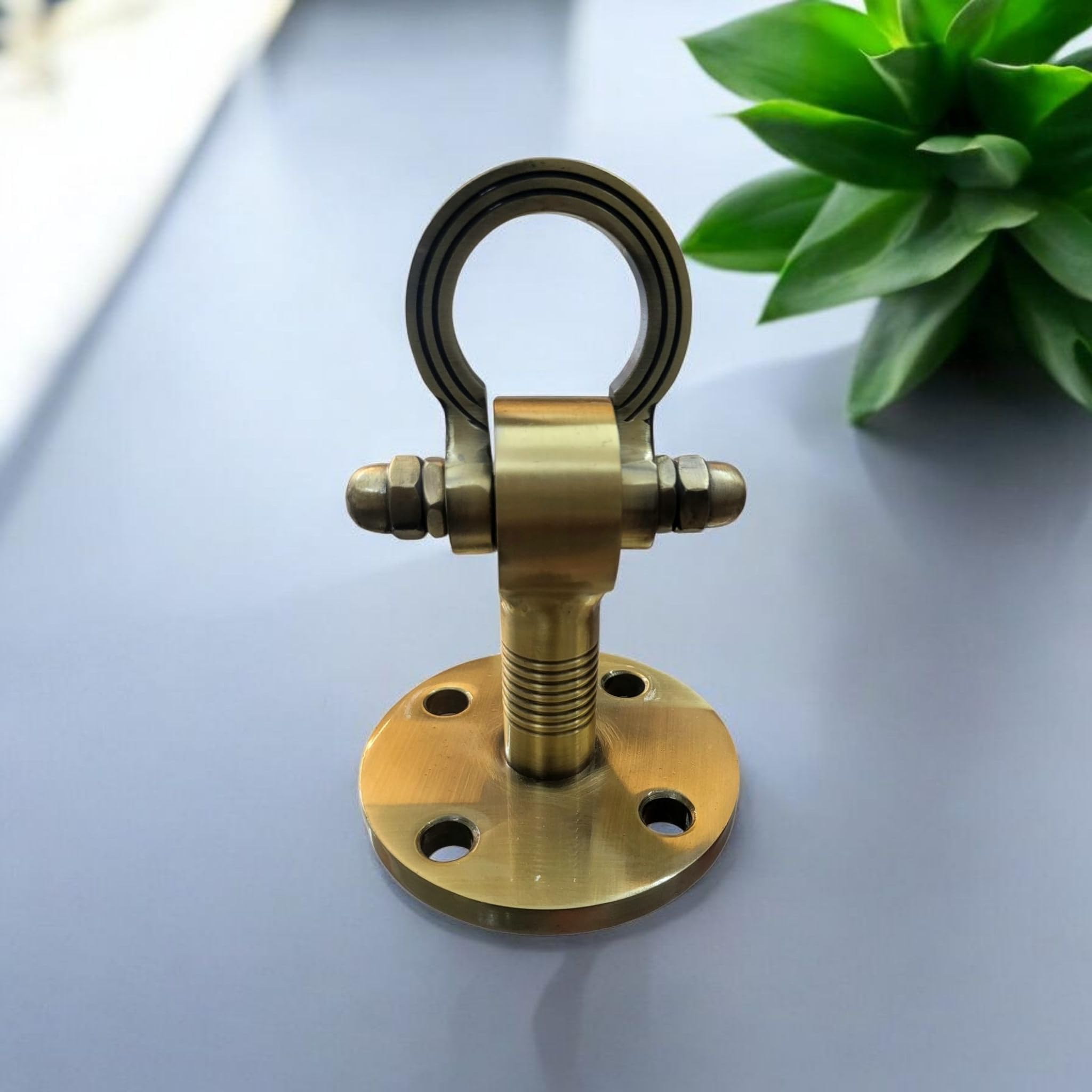 Nooks Brass Finished Premium Bearing and Ceiling Swing Kada Hook 700kg Capacity ,Heavy Duty, Wall Mount Support, Antique Finish, 6 Inch Height (Pack of 1) for Swing Jhula Hanging (10 Years Warranty)-image-16