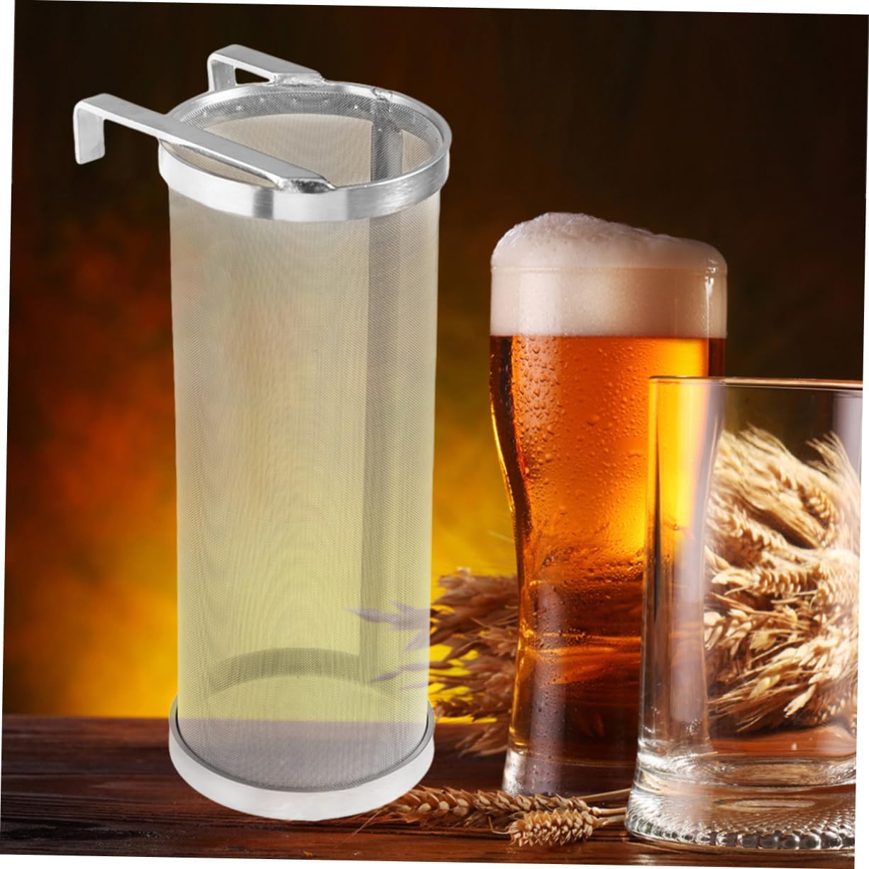Stainless Steel Strainer for Brewing and Filtering Mesh for Beer and Compost Tea Easy to Clean and Maintain