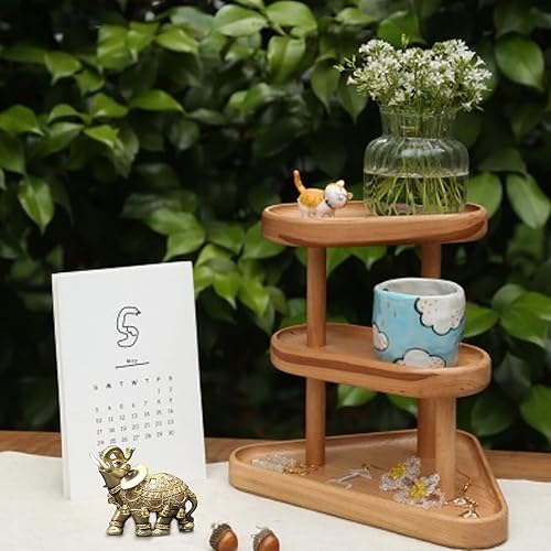 Miniatura 7 de Feng Shui - Estatua de elefante con tronco arriba, figura de elefante de la suerte, colección dorada, regalos de elefante para mujer (talla L)