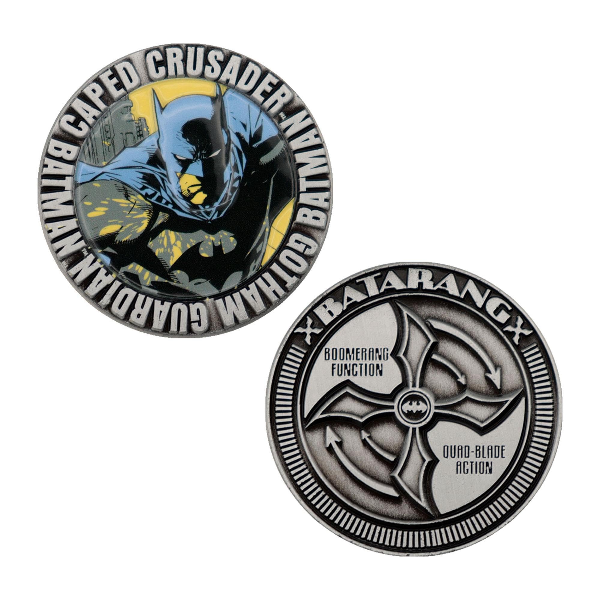 DC Comics Batman Caped Crusader Limited Edition Collectible Coin - 38mm Diameter