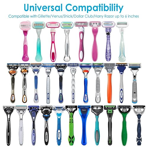 Miniatura 8 de Razor - Funda de viaje para hombre, funda de silicona para afeitar, compatible con Gillette Mach Fusion Proglide Sensor Excel Men's Razor, color