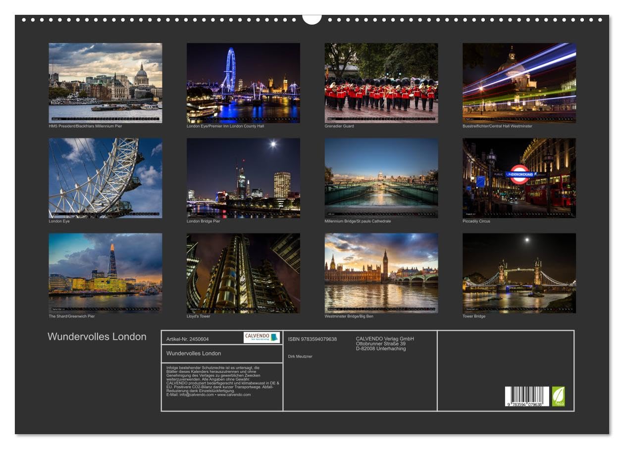 Kalender 2027 · Wundervolles London