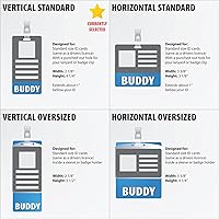 Vista 2 de LAB - Tarjetas verticales resistentes a prueba de derrames y desgarros, 2 caras impresas en Estados Unidos, etiqueta de identificación rápida