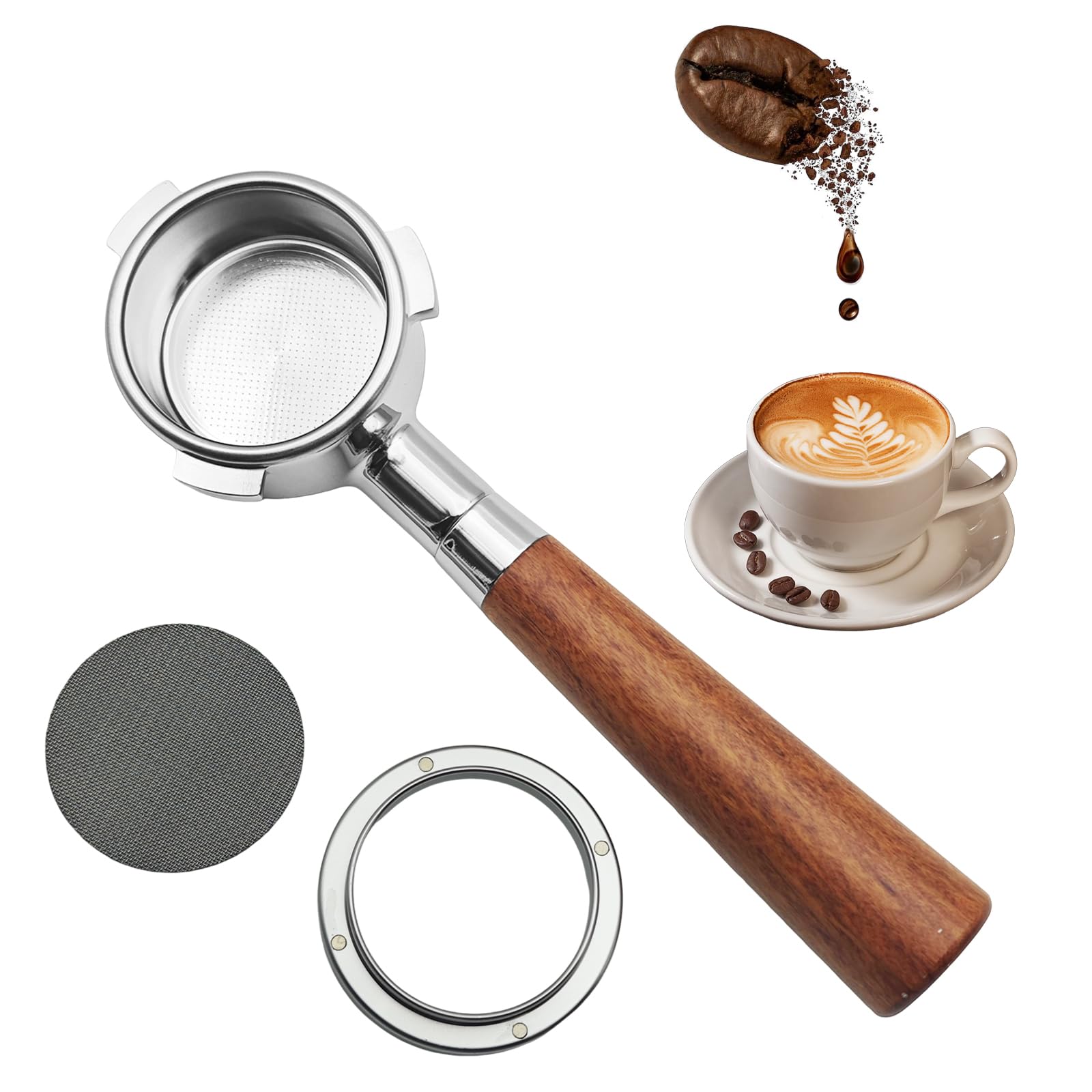 Bottomless Portafilter 54mm for Sage Barista Express Pro Bambino Plus