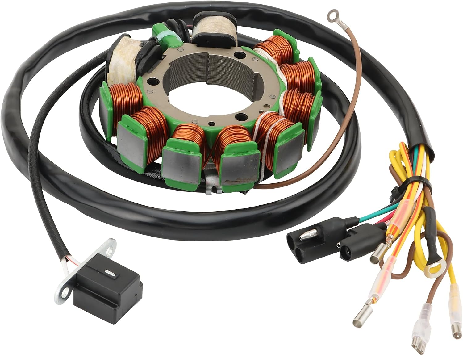 WOOSTAR 10 Coil 8 Wire Magneto Stator Replacement for 1998-1999 Polaris Sportsman 500 ALL 2001 Sportsman 500 NON HO 2000 Sportsman 500 RSE OEM 3085561 3086821 S#00-29083