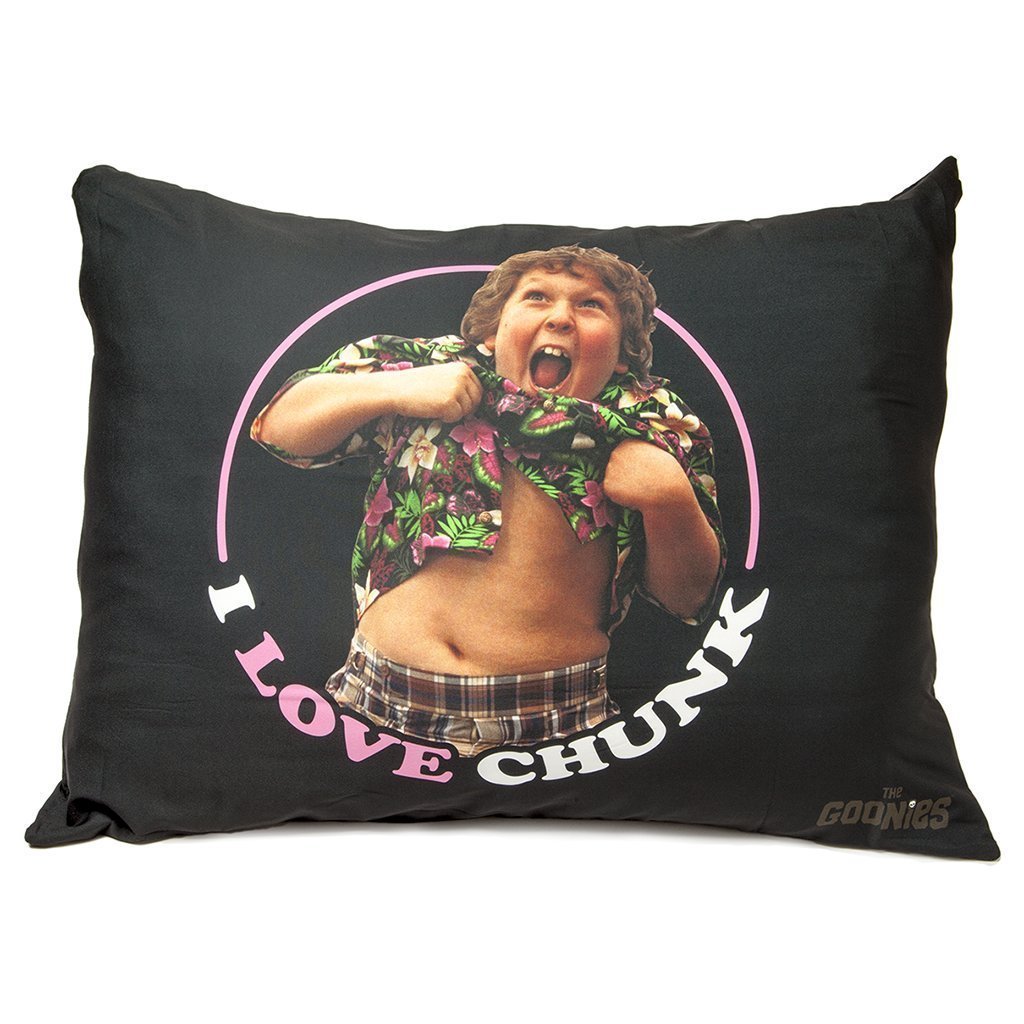Crowded Coop, LLC The Goonies "I Love Chunk" Pillow Case