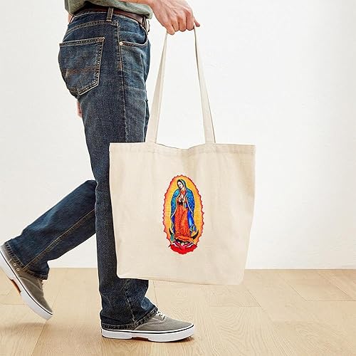 Miniatura 4 de CafePress Virgen de Guadalupe Tote Bag Natural Canvas Tote Bag, bolso de compras de tela