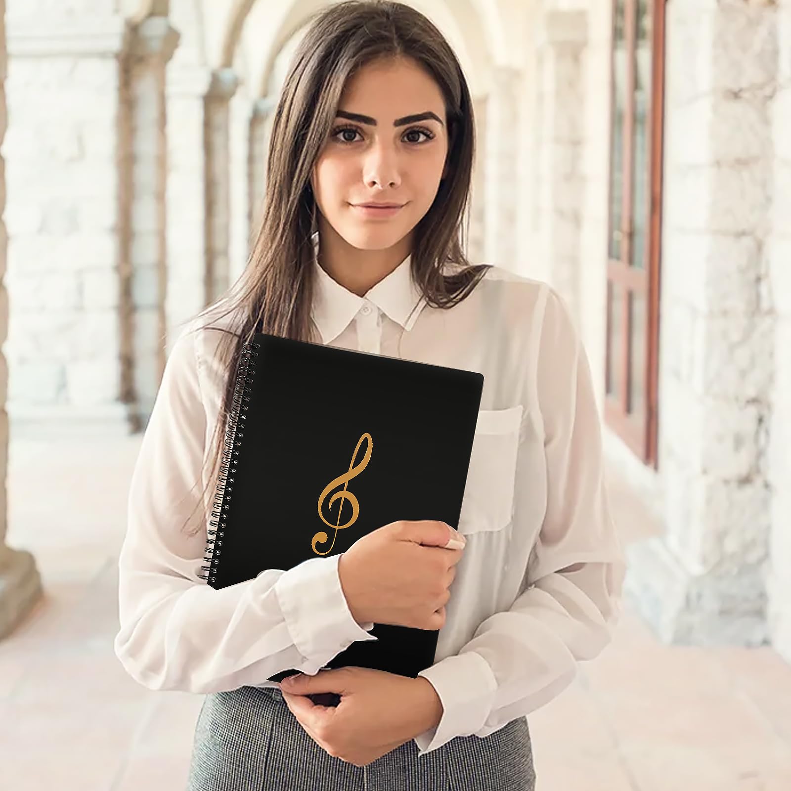 A4 Cartella Per File Musicali, Cartella Per Spartiti Formato A4, Cartelle Di Pianoforte, 50 Scomparti/100 Pagine, Cartella Portadocumenti In Plastica, Per Musicisti E Musicisti