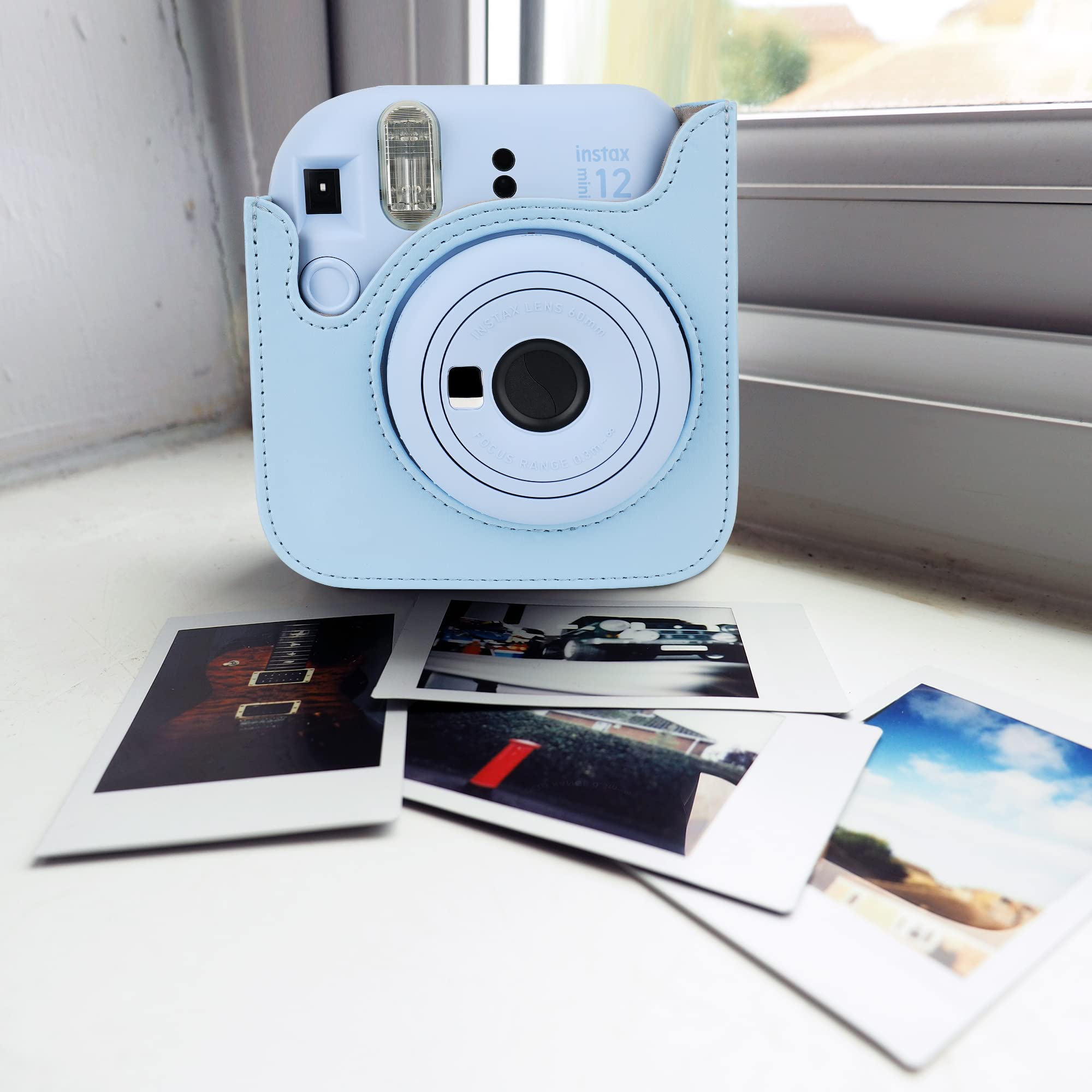 Accesorios 15 en 1 Mini 12 compatibles con cámara instantánea Fujifilm Instax Mini 12 (azul)