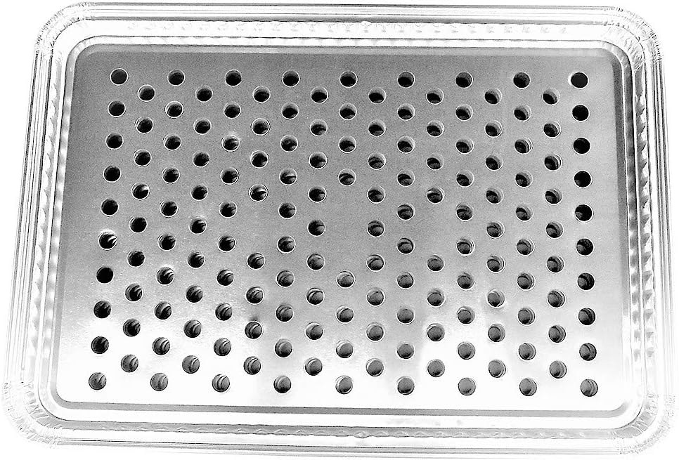 KitchenDance Disposable Aluminum Grill Topper Aluminum BBQ Grill Liner Topper