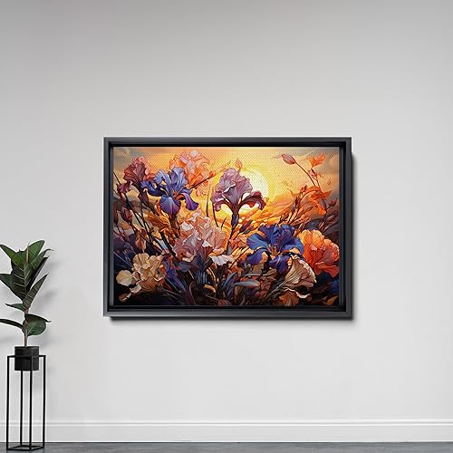 Miniatura 5 de Provence Blooms, Acrylic Iris Prints, Captivating Canvas Wall Art Celebrating the Beauty of Flowers, Decor Canvas, Art Decor
