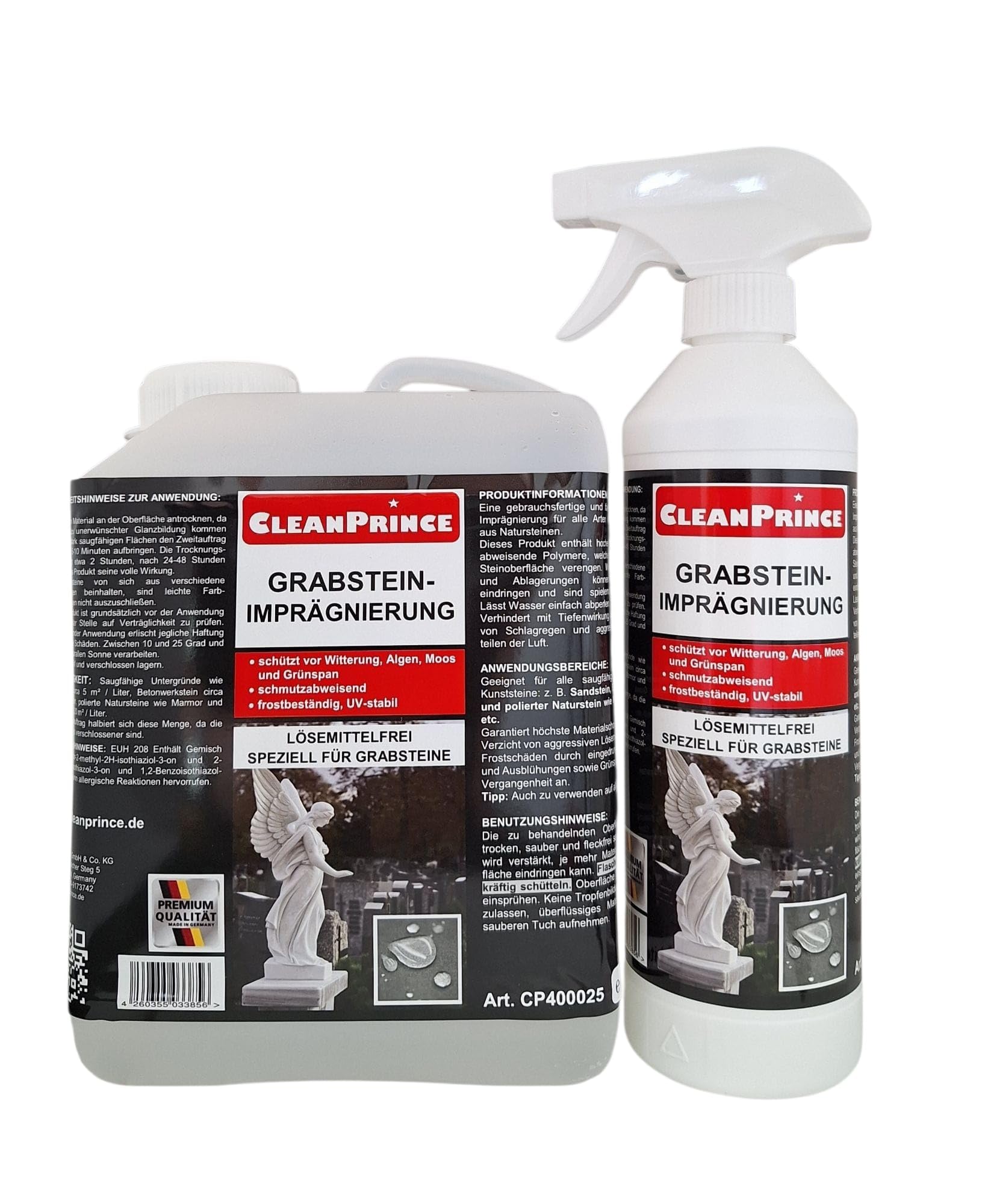 CleanPrince Grabstein-Imprägnierung Grabstein-Versiegelung