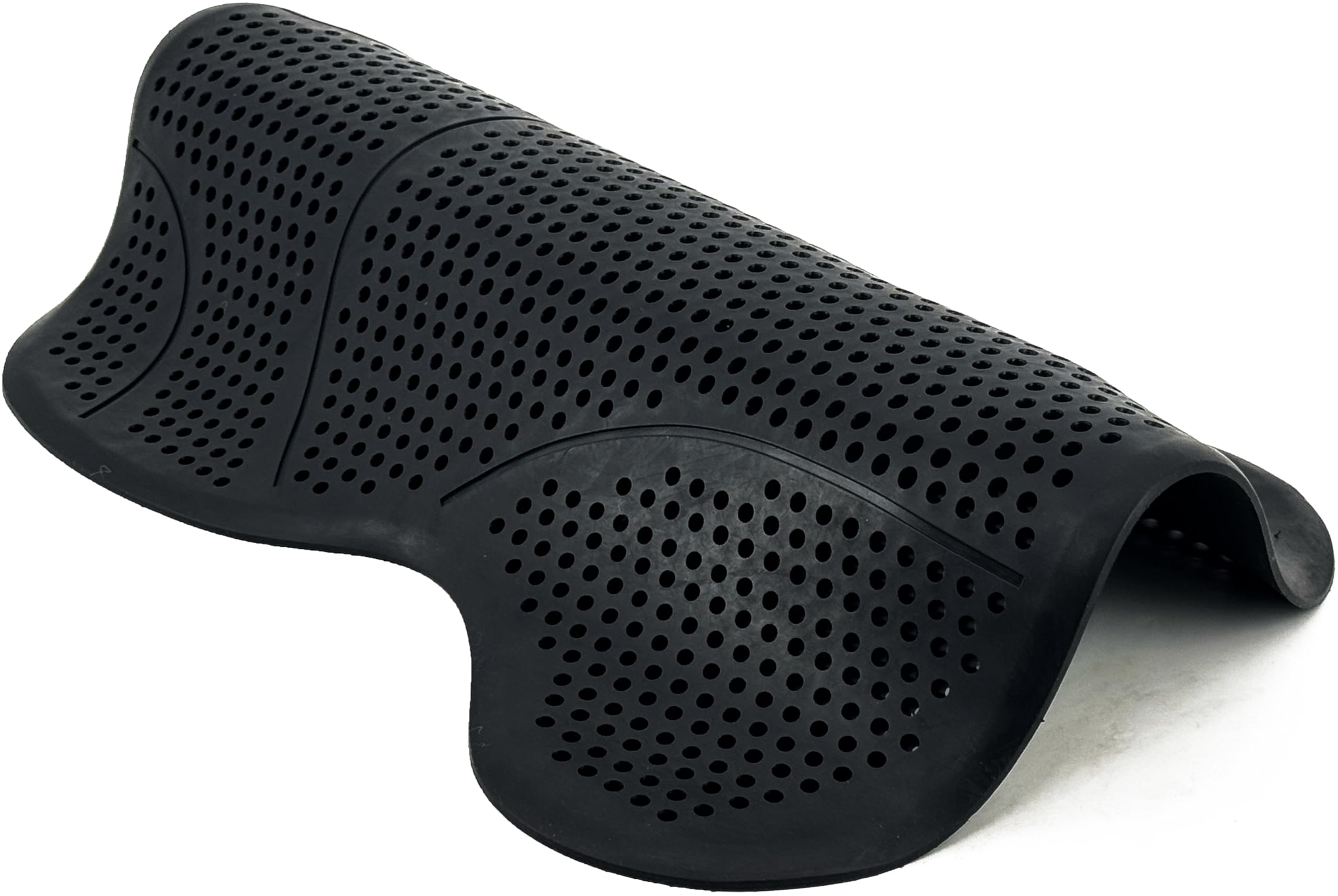 Tapis de selle en gel de silicone pour chevaux - Absorbe les chocs - Antidérapant - Noir