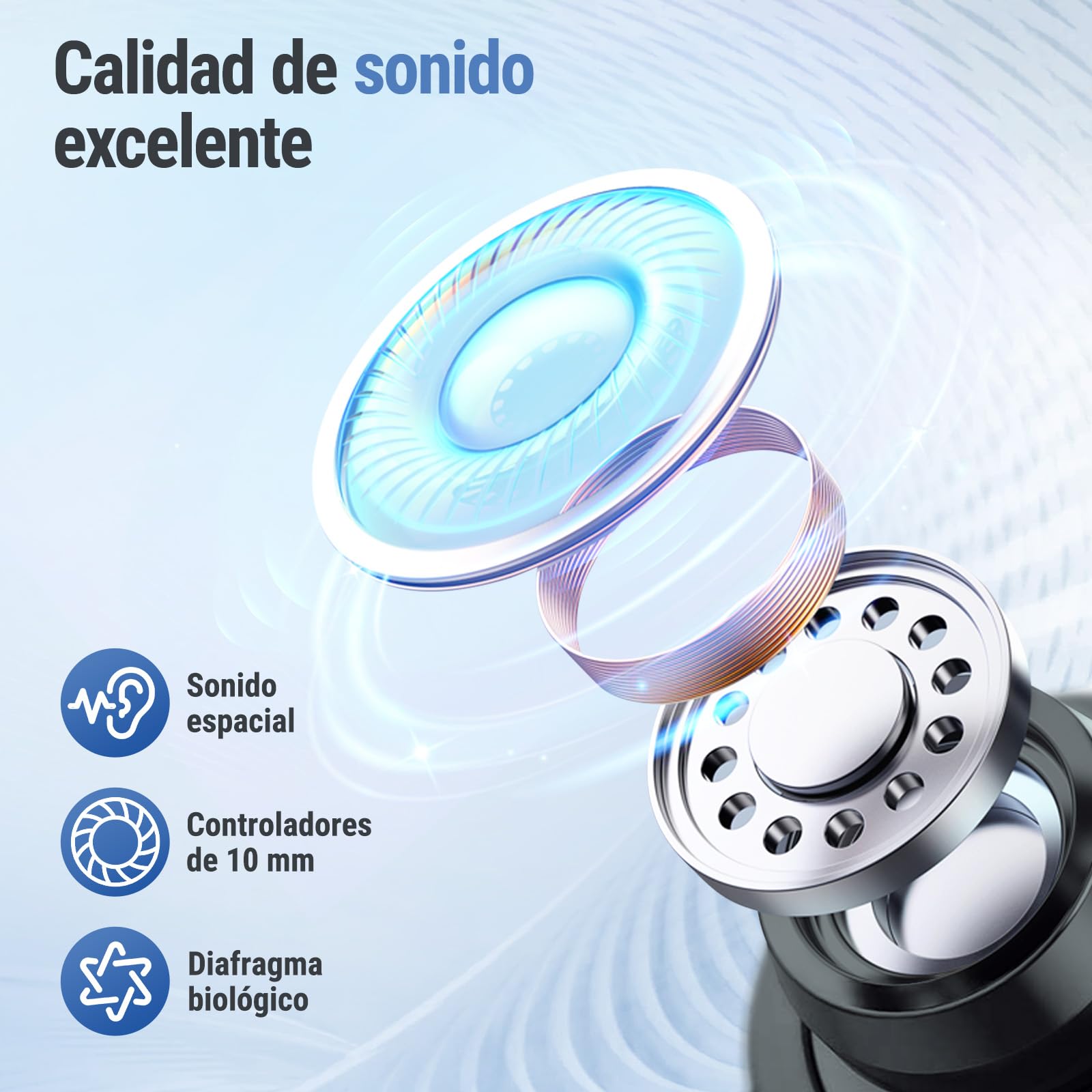 SW5 Auriculares inalámbricos para teléfono,móvil,PC,ordenador portátil, sobremesa,IPX4 Auriculares intrauditivos 2,4G dongle 20ms baja latencia,Cascos micrófono 5.4 Bluetooth para oficina,conferencia