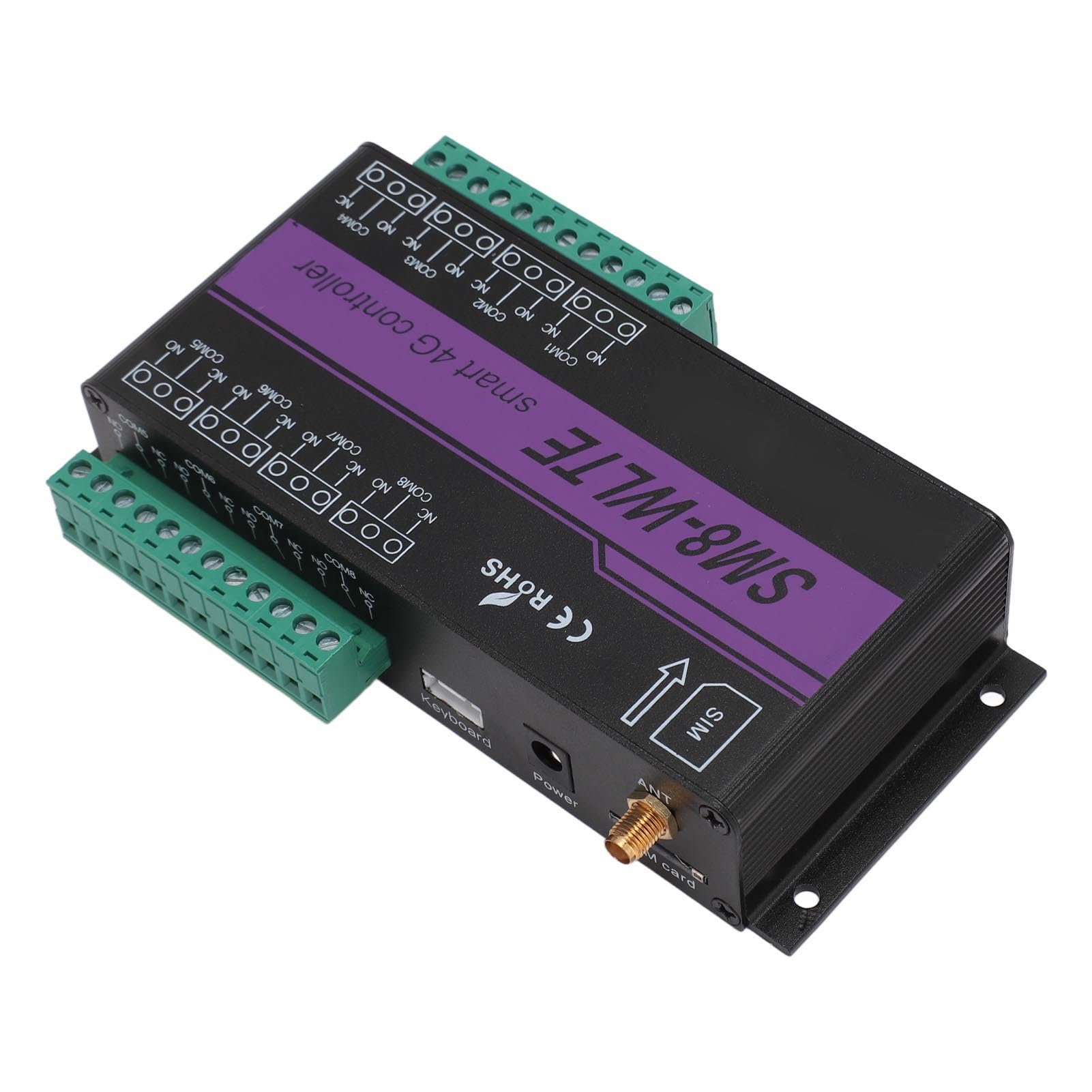 Alarma de Humedad y Temperatura 4G Tarjeta SIM SMS Alarma de Falla de Energía Interruptor de relé de Control Remoto GSM con Enlace WEB de Aplicación para Control Industrial