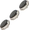 3Pcs Yootones Trumpet Valve Finger Buttons Musical Instruments Accessories Compatible with Trumpet Finger Button Musical Instruments Replacement Parts (Black)
