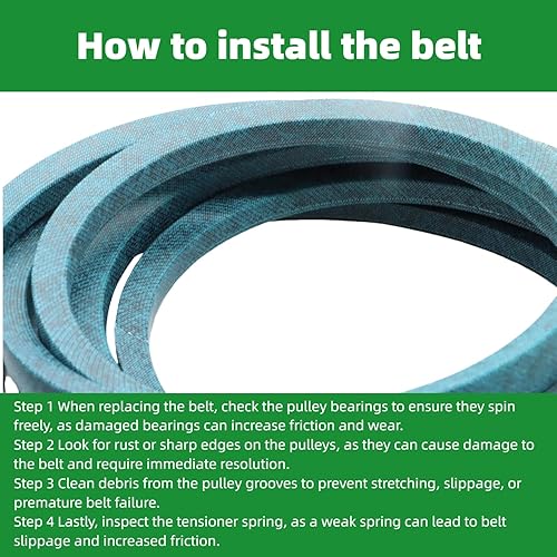 Miniatura 7 de Correa de transmisión Tansmission de 12 pulgadas x 78 pulgadas fabricada con Kevlar para MTD Cub Cadet 954-0461 754-0461 754-04165 LT1045 LT1046