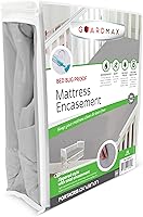 Vista 56 de Guardmax Funda de Colchón de Punto Jersey con Cremallera Completa - Protector de Colchón Impermeable y a Prueba de Chinches - Ropa de Cama