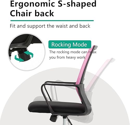 Miniatura 4 de PayLessHere Silla ergonómica para videojuegos, silla de computadora, silla de oficina, sillas de videojuegos con soporte lumbar, silla de