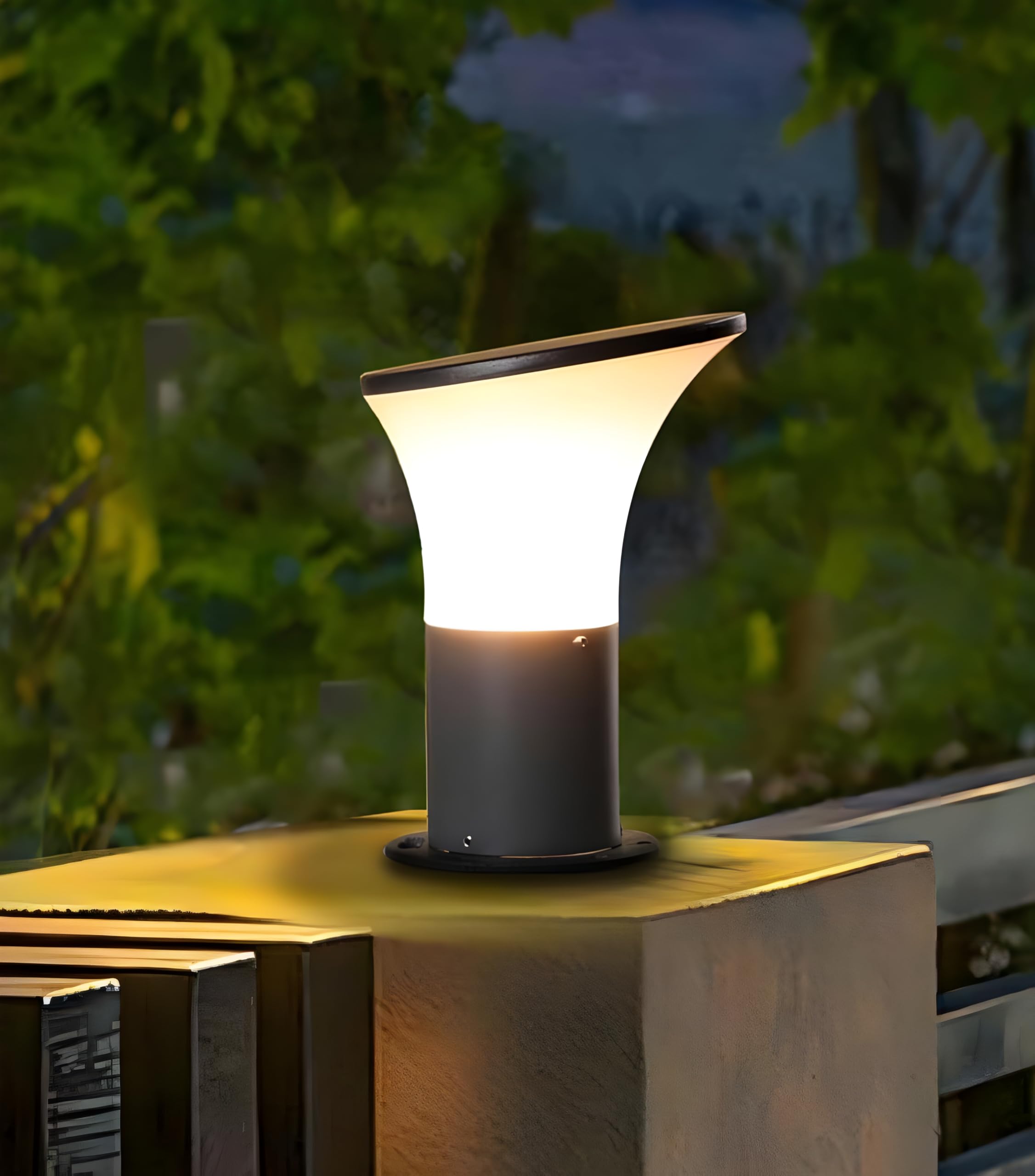 RBSK Gate Light for Home gate/gate lamp/gate Lamps for Outdoor Waterproof/gate Light/gate Pillar Lights for Outdoor for Stairs, Boundries, Pillar, Garden (Bulb Not Included) (Pack of 1) (Oppo)