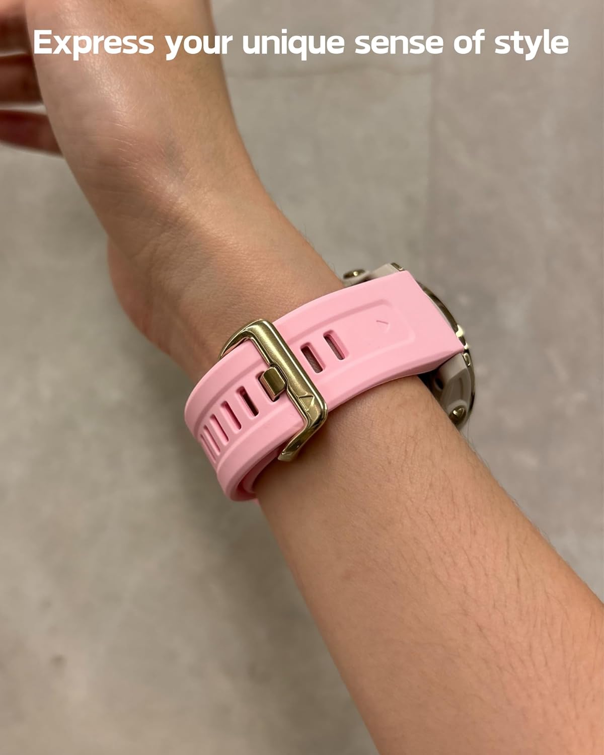 20MM Watch Band for Garmin fenix 5s 6s 7s pro solar Quick fit with light gold buckle soft silicone 20 bands Replacement for garmin epix pro gen 2 42mm Descent Mk2s/3/3i for women - Image 6