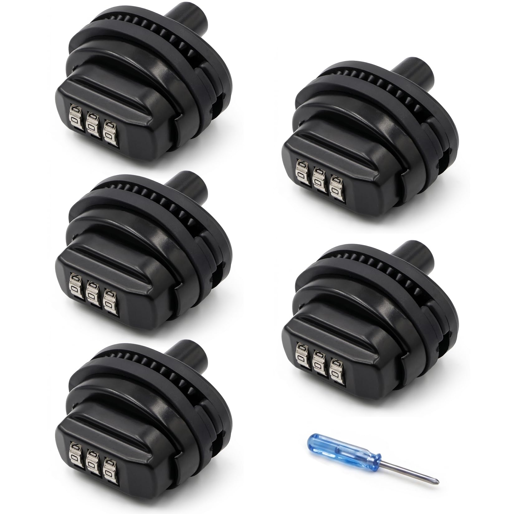 RioRand 3-Digit Combination Trigger Lock Resettable Gun Safety Lock with Rubber Pads Compatible with Pistols Handguns Rifles Shotguns