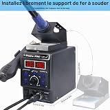 Preciva 2 en 1 Station de Soudage et de Fer à Souder à Air Chaud, Stations de Fer à Souder avec ℉/℃, D'air Froid/Chaud, Correction de Température Numérique et Fonction de Veille(EUR) - 5