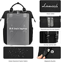 Vista 2 de LOVEVOOK Laptop Backpack for Women, 15.6 Inch Work Business Backpacks Purse, Large Capacity Teacher Nurse Bag Work Travel Computer Backpacks