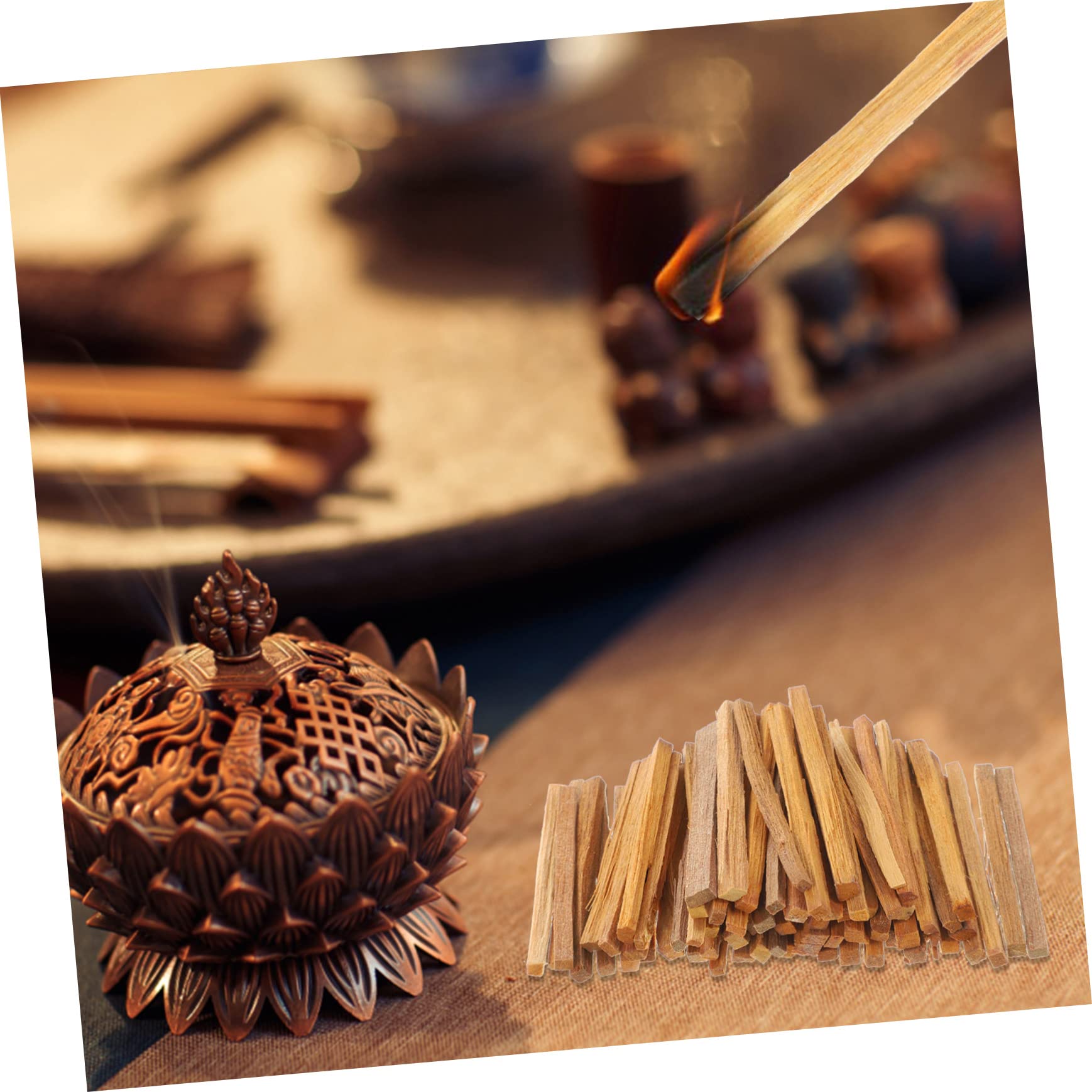 Cabilock Incenso Naturale Aroma Rilassante di Legno di Sandalo Bastoncini 250g in 1 Sacchetto per Meditazione e Pratiche Spirituali
