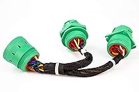 Vista 5 de YPP TIPO2 SAE J939 Cable divisor Y Cable de extensión de datos y energía de 9 pines para herramientas de diagnóstico de GPS ELD para camiones