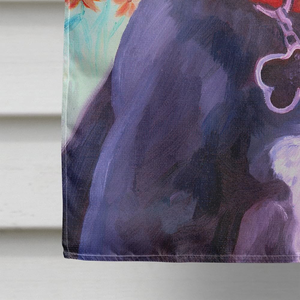 Caroline's Treasures 7312CHF Great Dane Natural Ears Black Pup House Flag Large Porch Sleeve Pole Decorative Outside Yard Banner Artwork Wall Hanging, Polyester, House Size, Multicolor