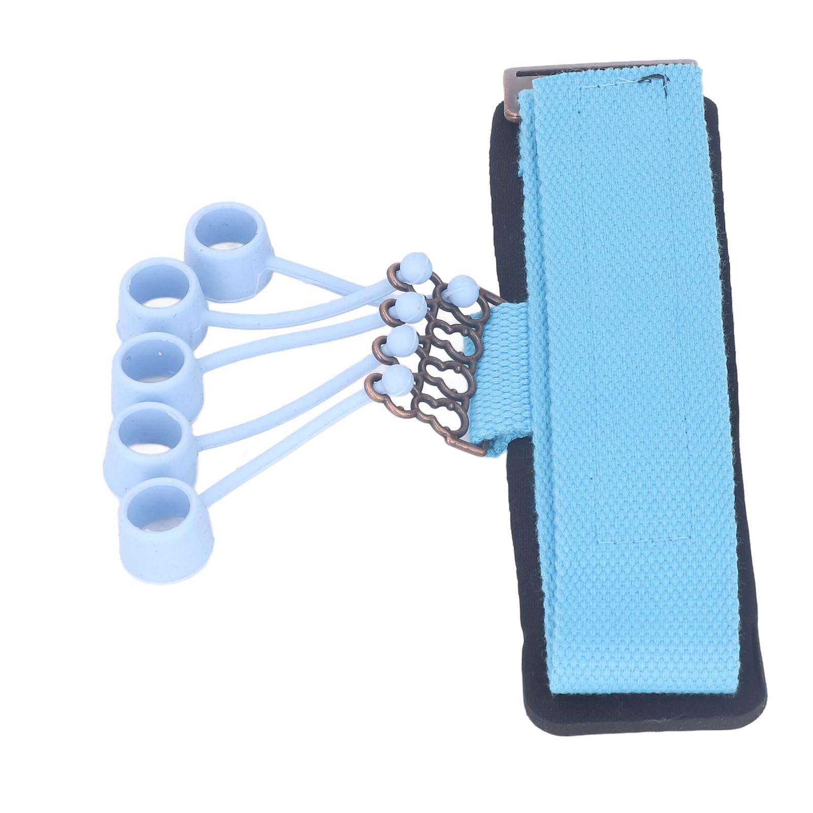 Means of Direction of Silicon Fingers Adjustable Adjustment for Yoga Athletes (Blue)