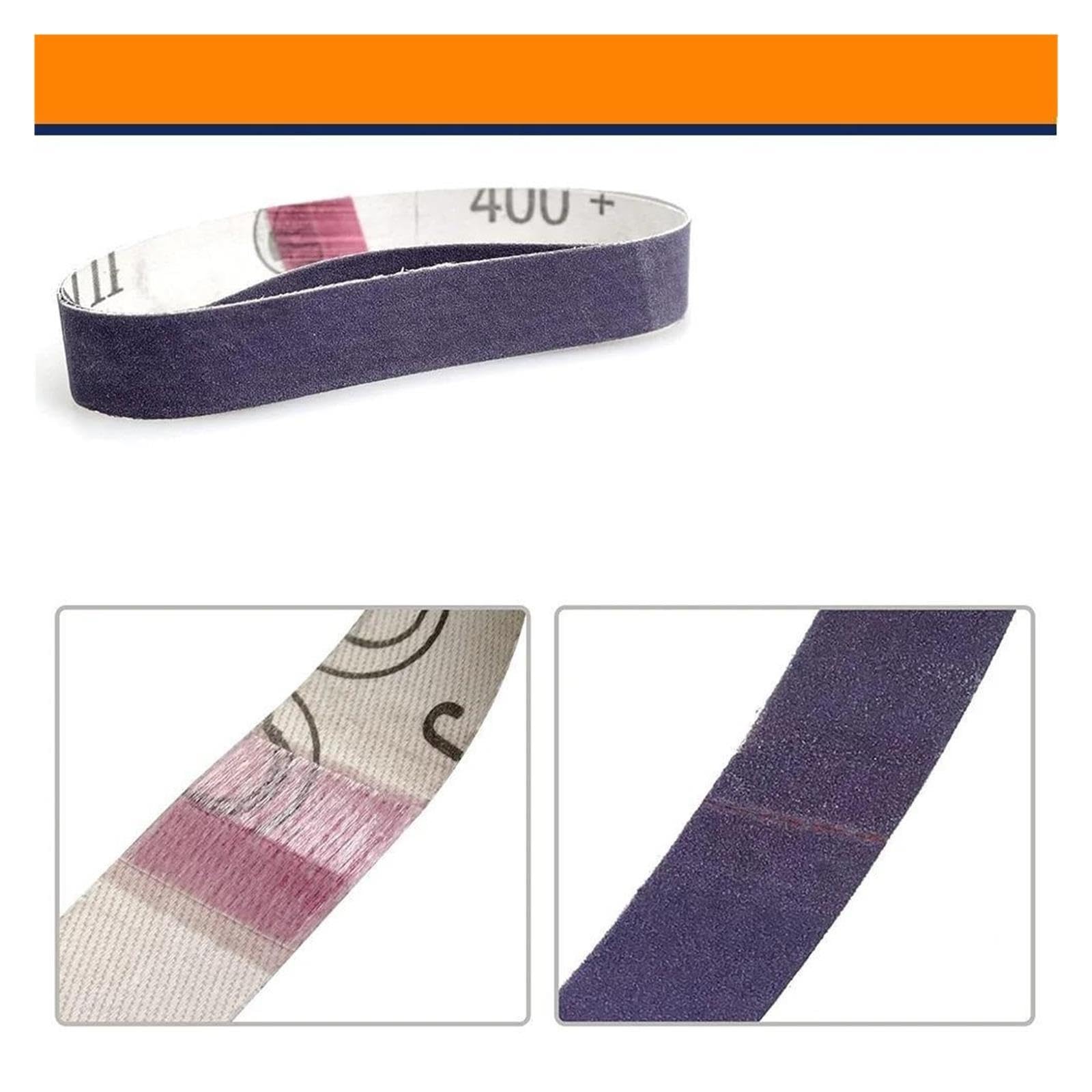 7 Stück 2 x 36 Zoll 726A weiches Schleifband mit Stoffrücken, 915 50 mm Schleifmittel(120)