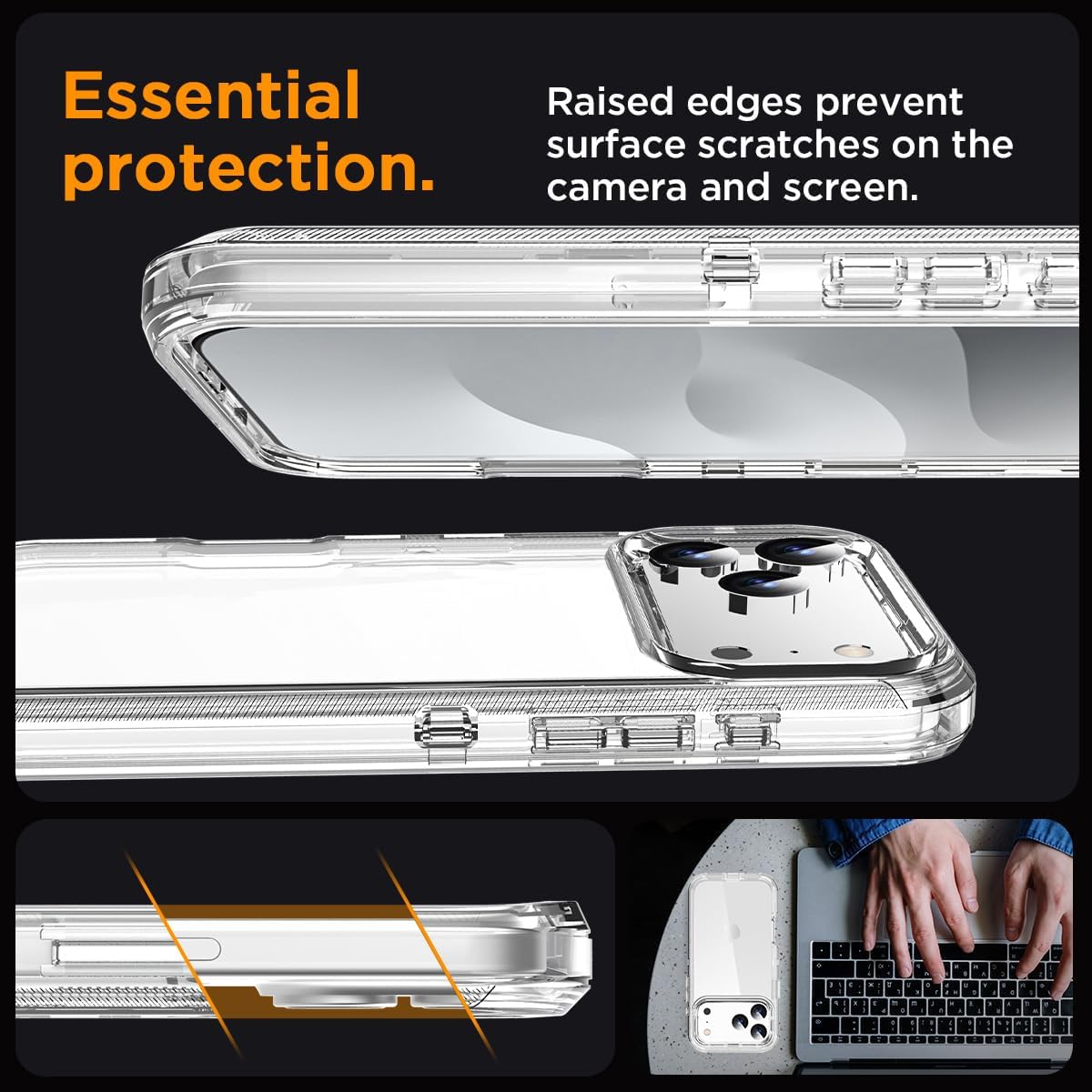 AICase for iPhone 17 Pro Max Case Clear 3 in 1 Heavy Duty Drop Protection Full Body Rugged Shockproof/Dust Proof 3-Layer Military Protective Tough Durable Cover for iPhone 17 Pro Max 6.3"_910 - Image 4